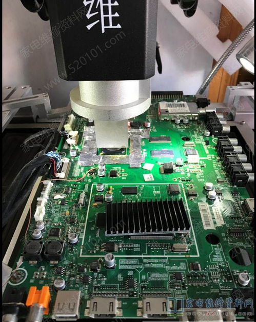 海信led47t18gp液晶电视满屏坚线花屏的图像异常维修